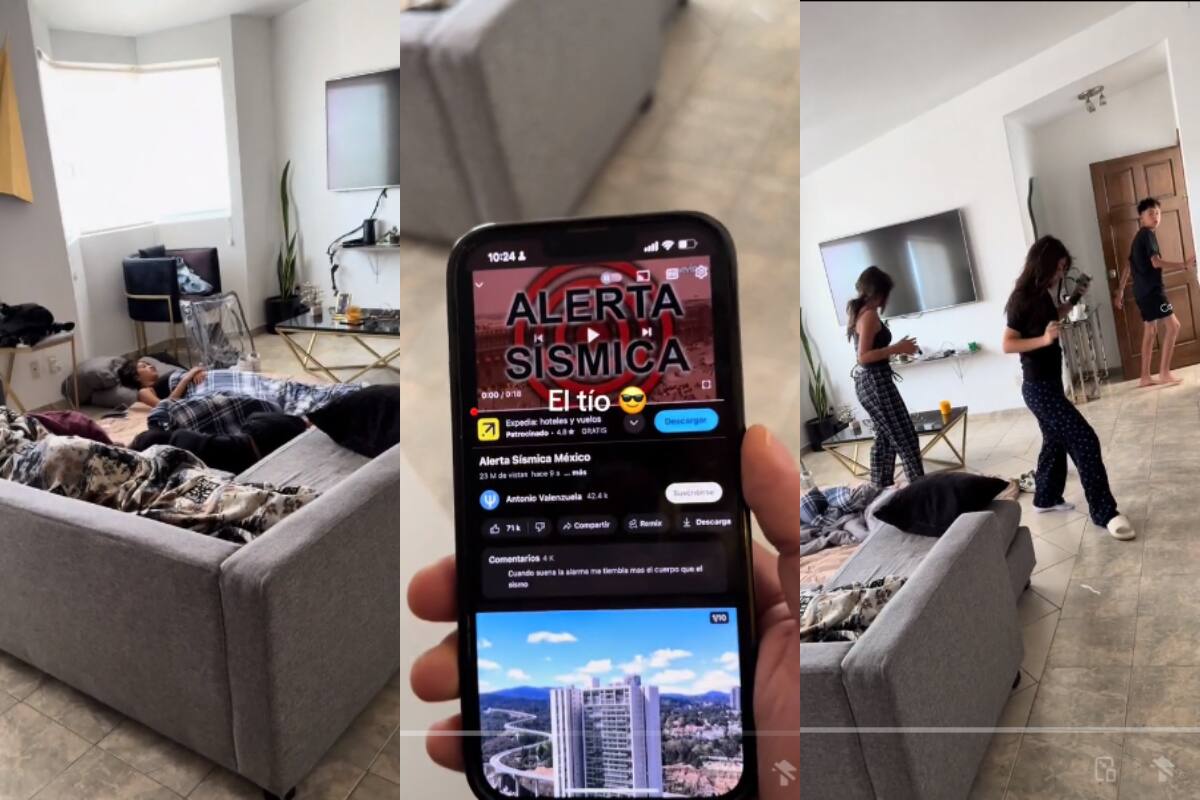 Tío despierta a sus sobrinos al reproducir a todo volumen la alerta sísmica CDMX (VIDEO)