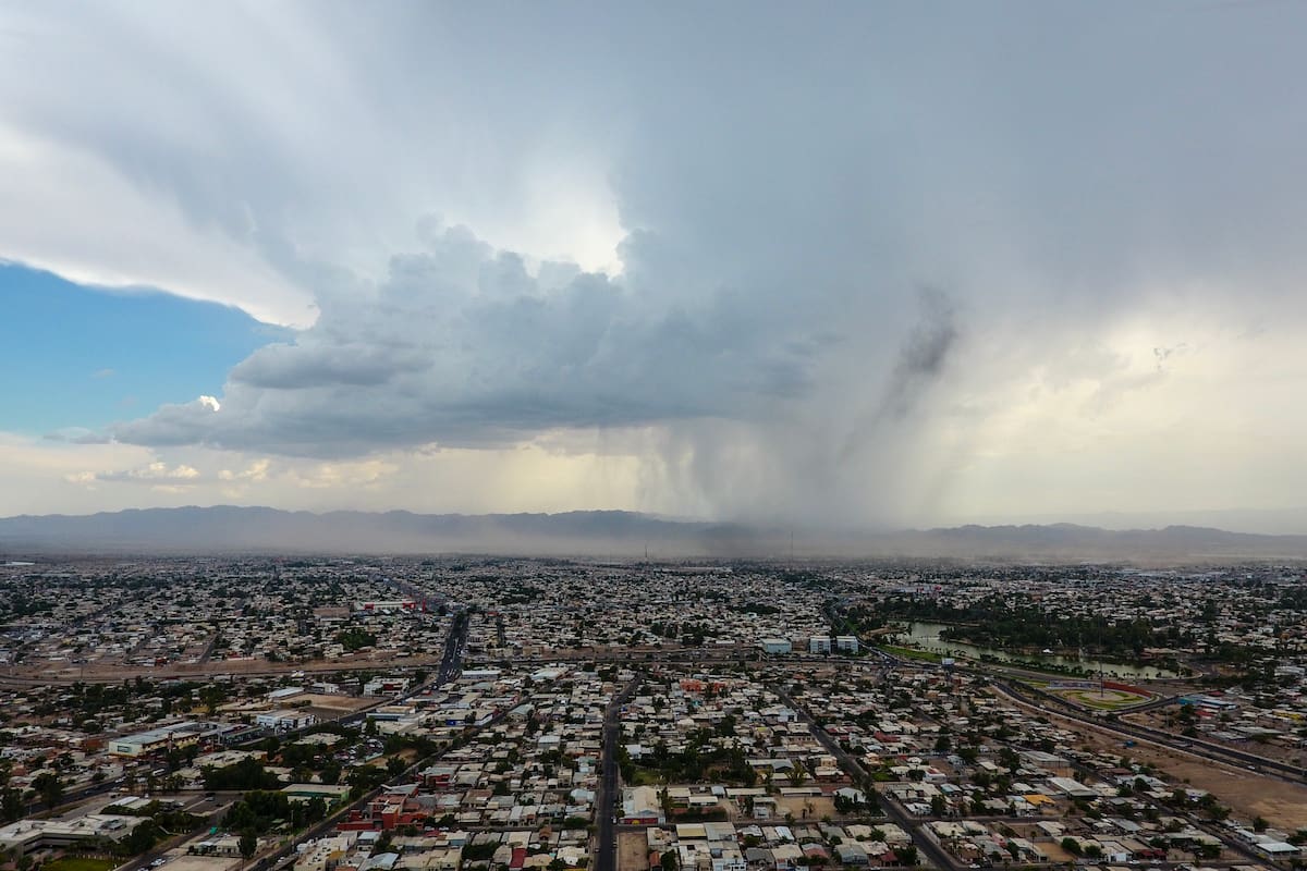 Se esperan lluvias y tormentas para esta tarde en Baja California