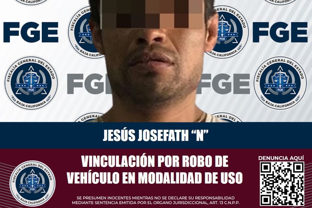 Policiaca Tijuana: Vinculan a uno por robo de vehículo