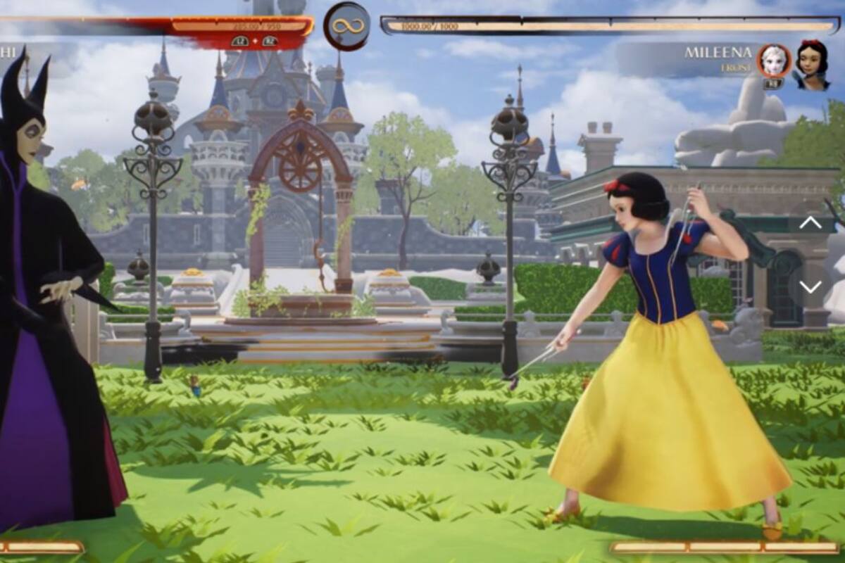 Así se ve una intensa pelea en el videojuego Mortal Kombat con personajes de Disney