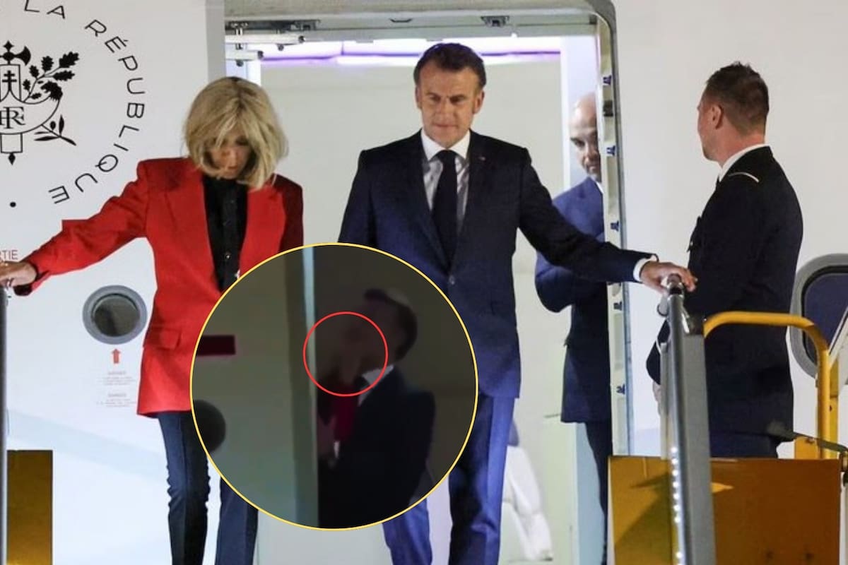 ¿Qué pasó realmente con Emmanuel Macron y su esposa al llegar a Vietnam? VIDEO de “manotazo en la cara” se hace viral