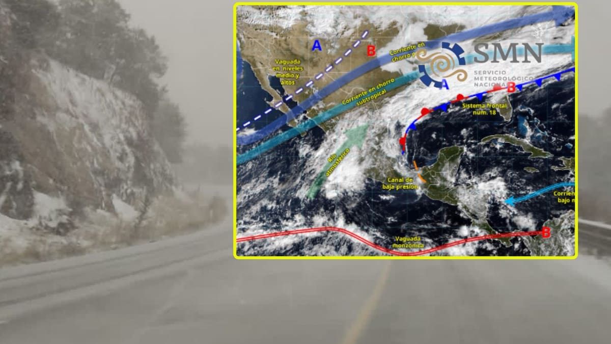 Frente frío 19 y gran masa de aire polar ‘congelarán’ estas ciudades mañana lunes y martes; habrá lluvias intensas, bajas temperaturas y rachas de hasta 100 km/h en algunas partes