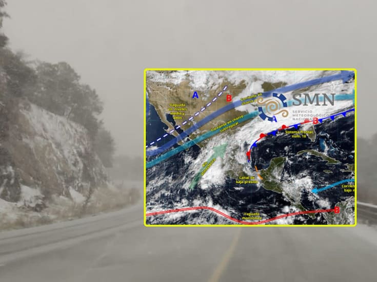 Frente frío 19 y gran masa de aire polar ‘congelarán’ estas ciudades lunes y martes; habrá lluvias intensas, bajas temperaturas y rachas de hasta 100 km/h en algunas partes