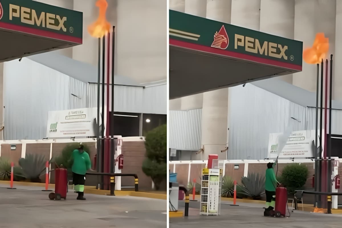 Rayo impacta gasolinera en Ciudad Obregón: empleados evitan un desastre mayor
