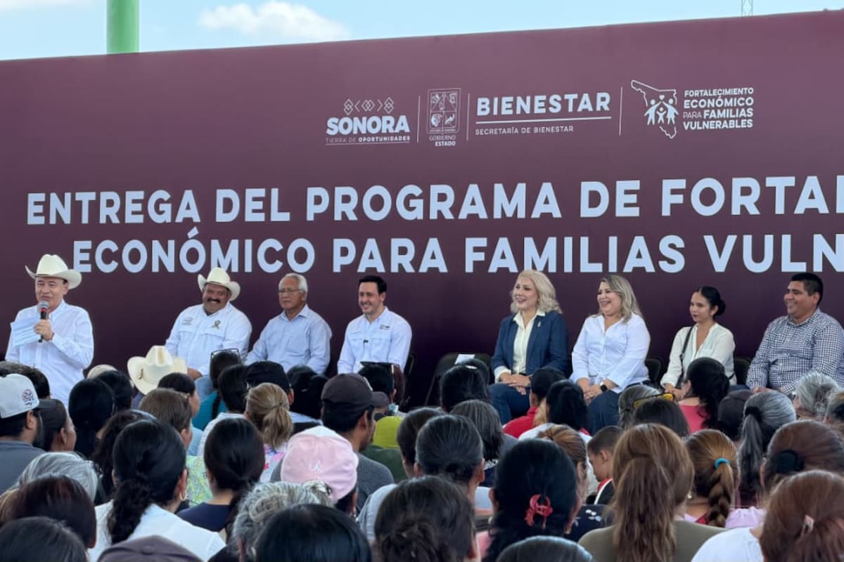 Entregan apoyos a 2 mil 400 familias del Sur de Sonora