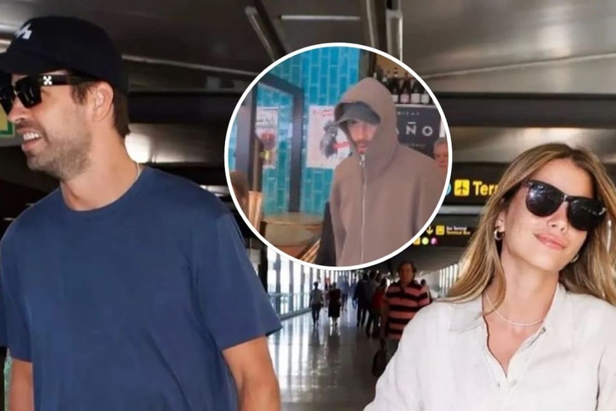 Gerard Piqué y Clara Chía son escoltados por la policía tras ser abucheados en un bar en León, España