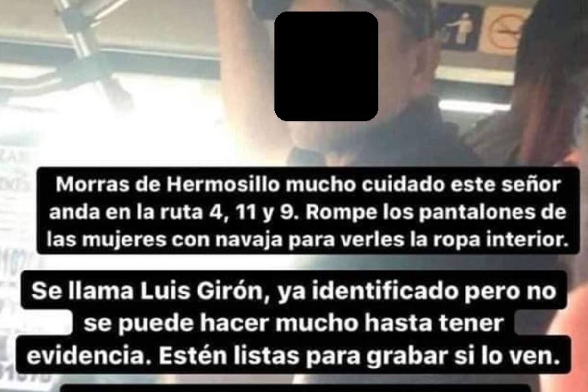 Alertan por presunto agresor sexual en transporte público