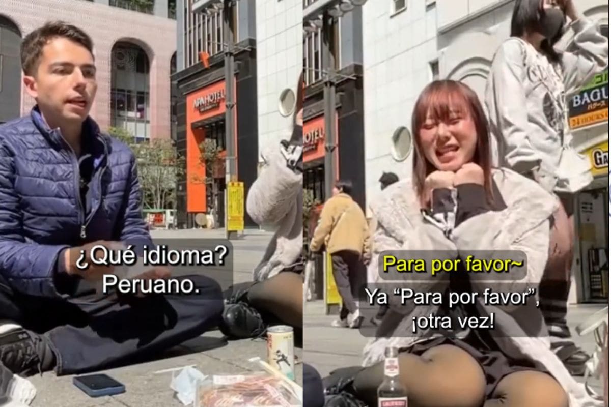 Tiktoker peruano asegura a sus amigos japoneses que es el hombre más guapo y popular en su país