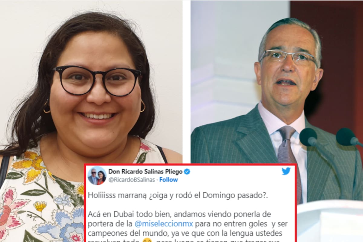 Ricardo Salinas responde a tweet de Citlalli Hernández sobre Elektra; la propone como portera de la Selección Mexicana