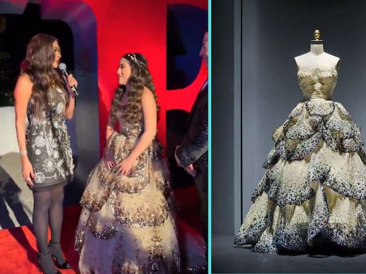El lujoso vestido que Mafer usó para su fiesta de XV años en Tabasco estaría inspirado en el icónico “Junon”, creado por Christian Dior en 1949