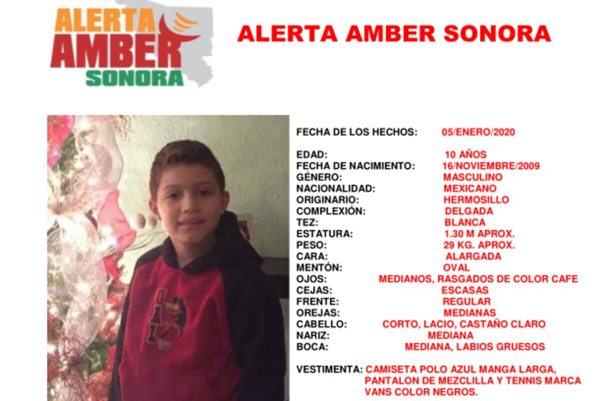 Desaparece niño al salir del Parque Infantil en Hermosillo; su familia lo busca
