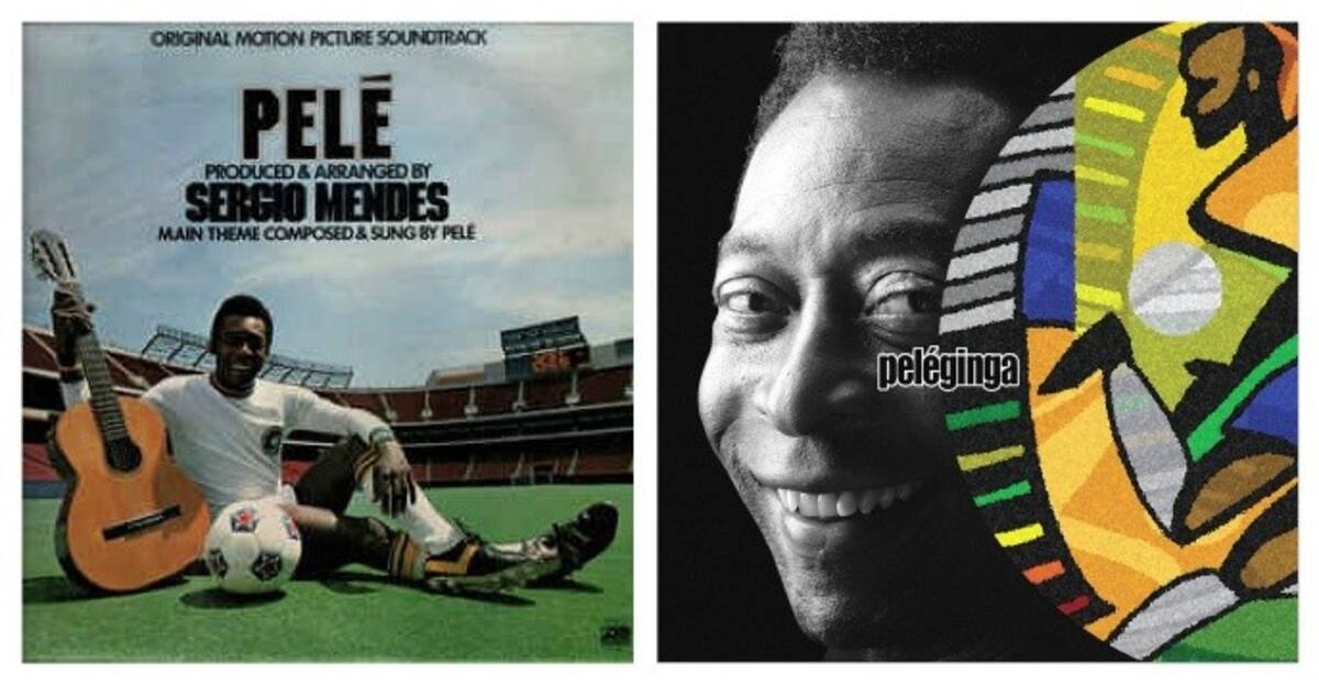 Los dos álbumes musicales de Pelé.