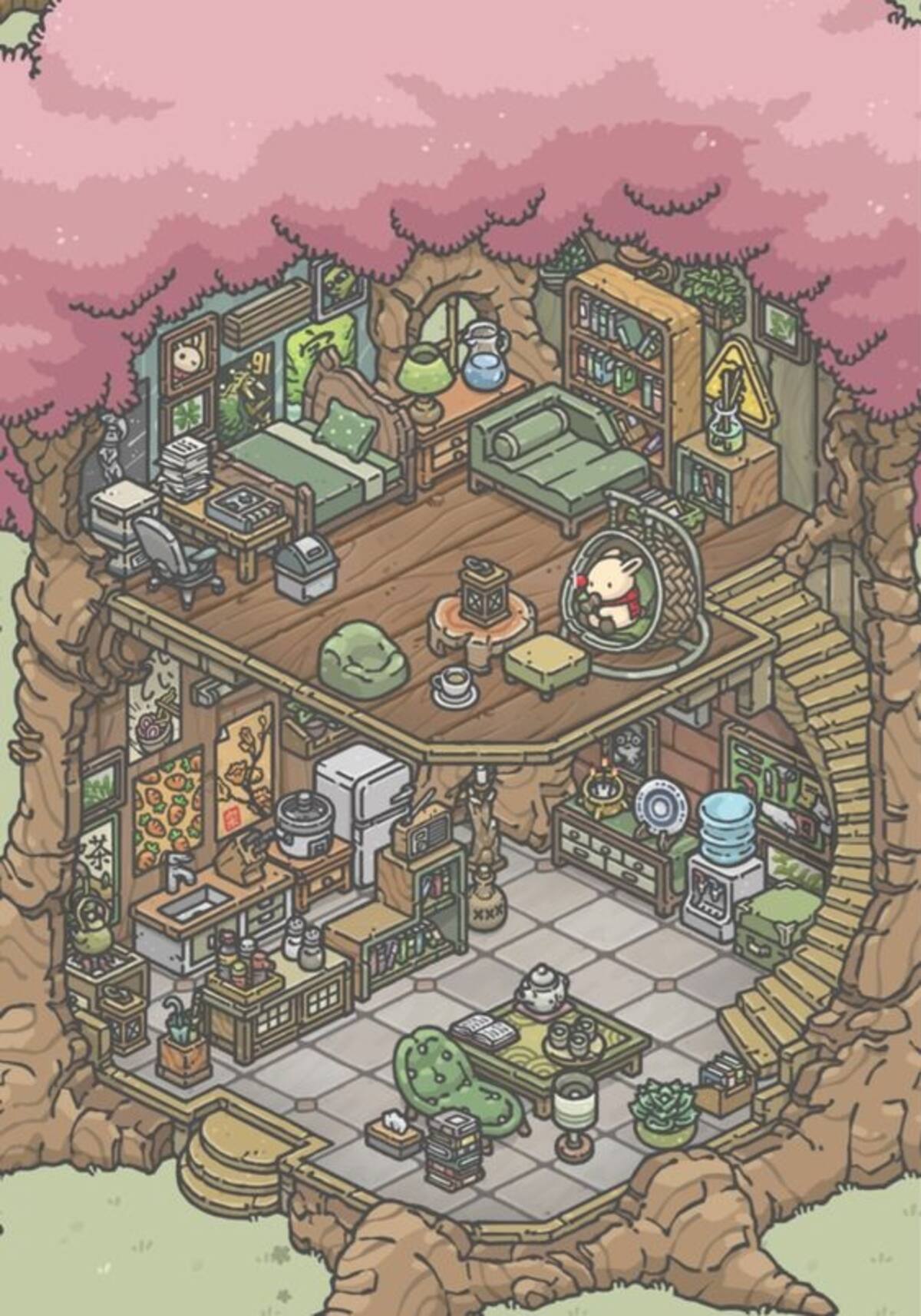 Para poder decorar la casa de Tsuki a tu antojo, debes tener bastante paciencia y entrar a jugar todos los días.