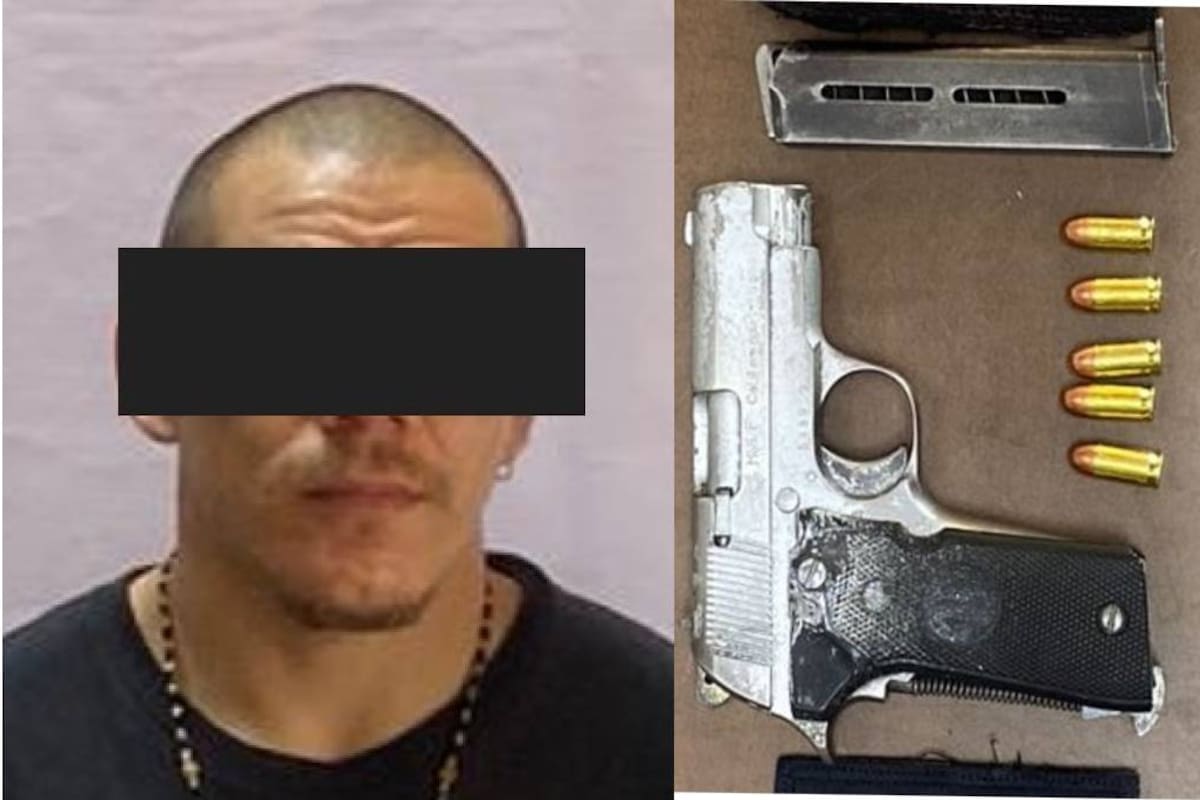 Lo detienen armado durante operativo en la colonia Libertad