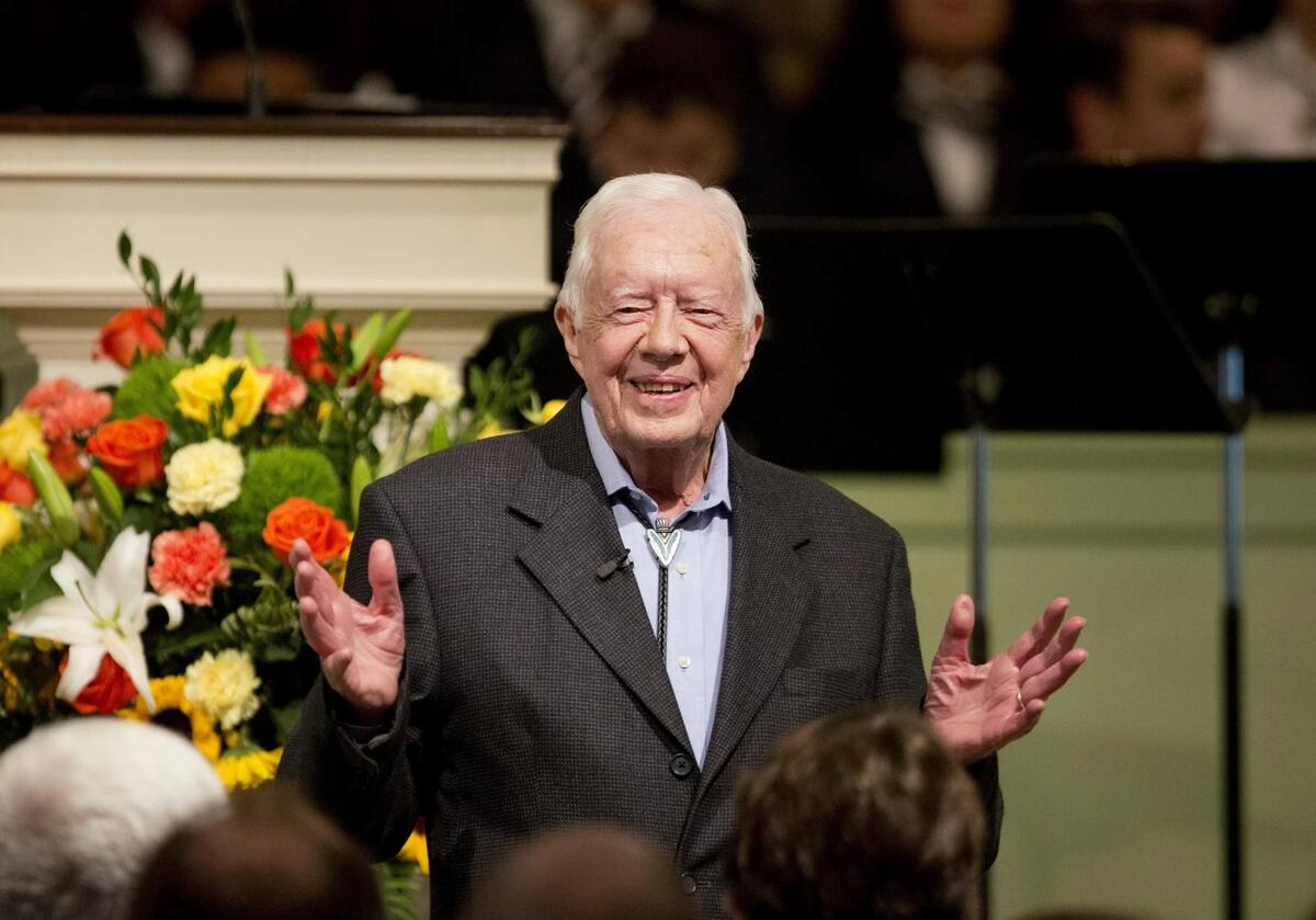 Fotografía de Jimmy Carter, tomada en el año 2015. | Crédito: AP