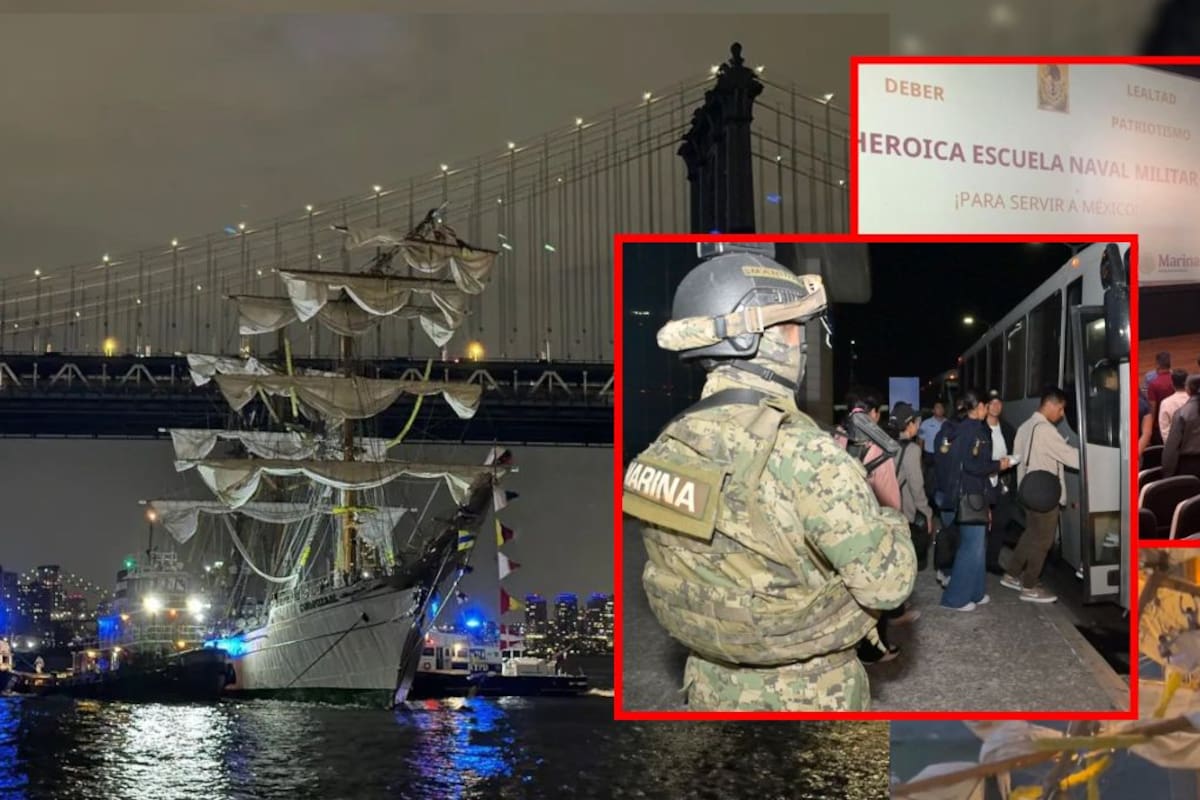Regresan a México cadetes del Buque Escuela Cuauhtémoc tras accidente en Nueva York