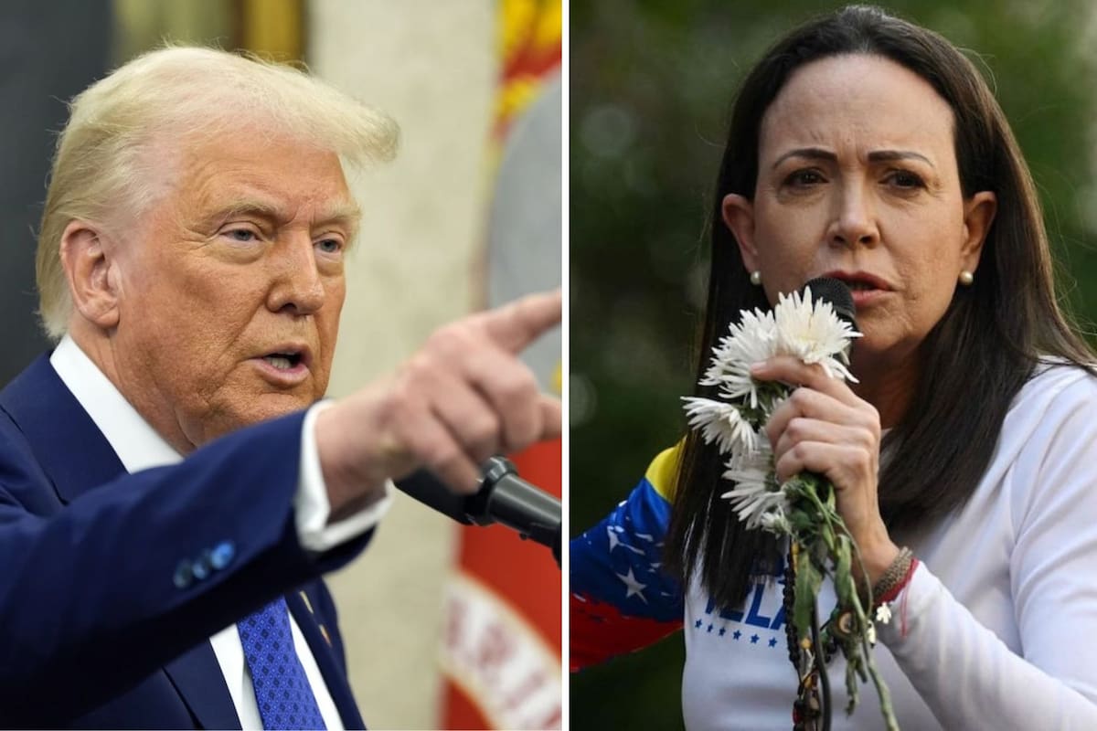 María Corina Machado dice que le gustaría entregar a Donald Trump el Premio Nobel de la Paz tras la captura de Nicolás Maduro y en medio del debate sobre el futuro político de Venezuela