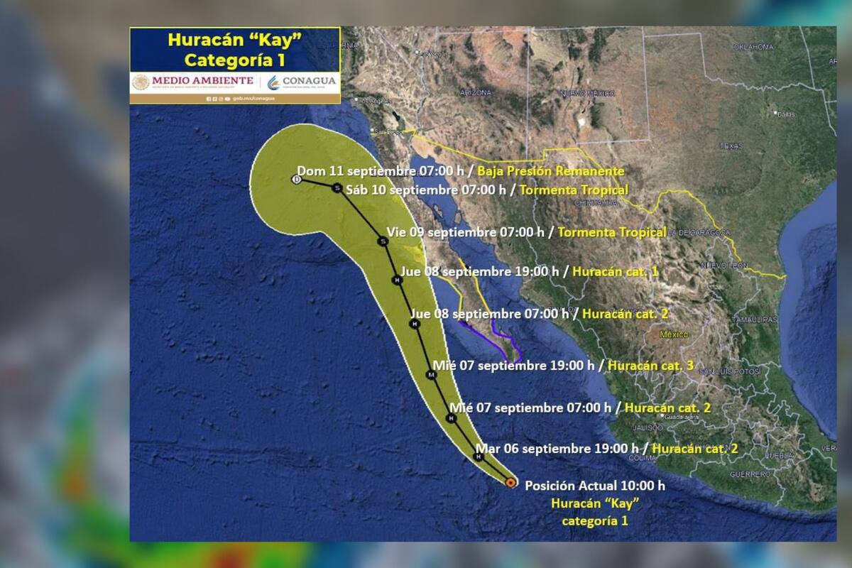 Huracán Kay: Gobierno de México pide extremar precauciones ante desarrollo del fenómeno natural