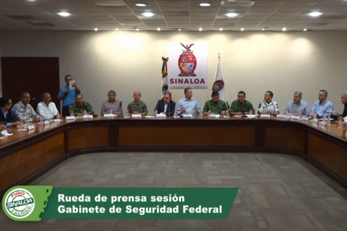 EN VIVO: Conferencia de Gabinete de Seguridad Federal en Sinaloa