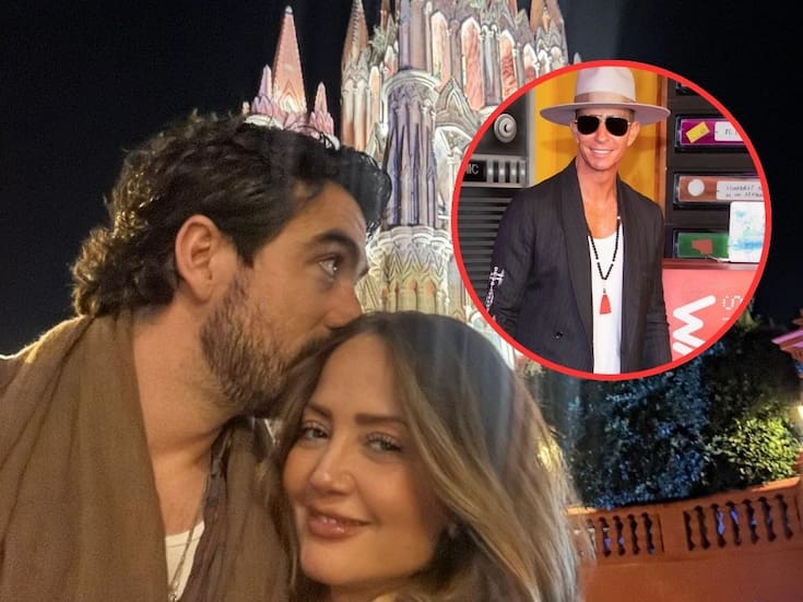 El novio de Andrea Legarreta confirma que escucha y admira la música de Erik Rubín, exesposo de la conductora