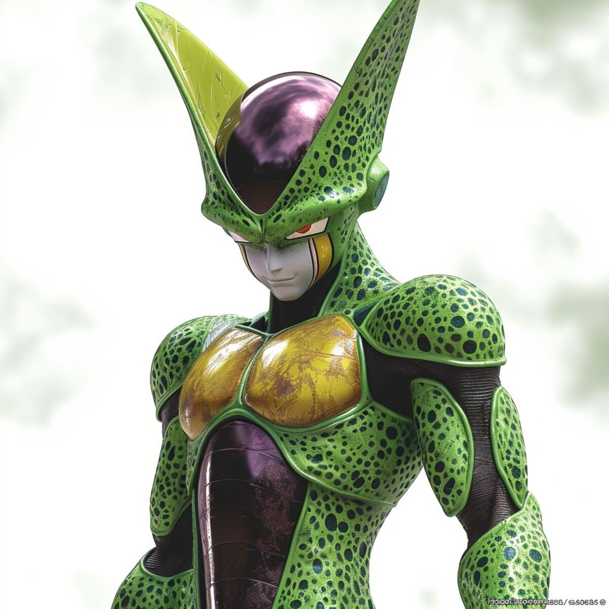 Descubre la visión única de la inteligencia artificial: Cell, el bio androide de Dragon Ball, como nunca antes lo habías imaginado.