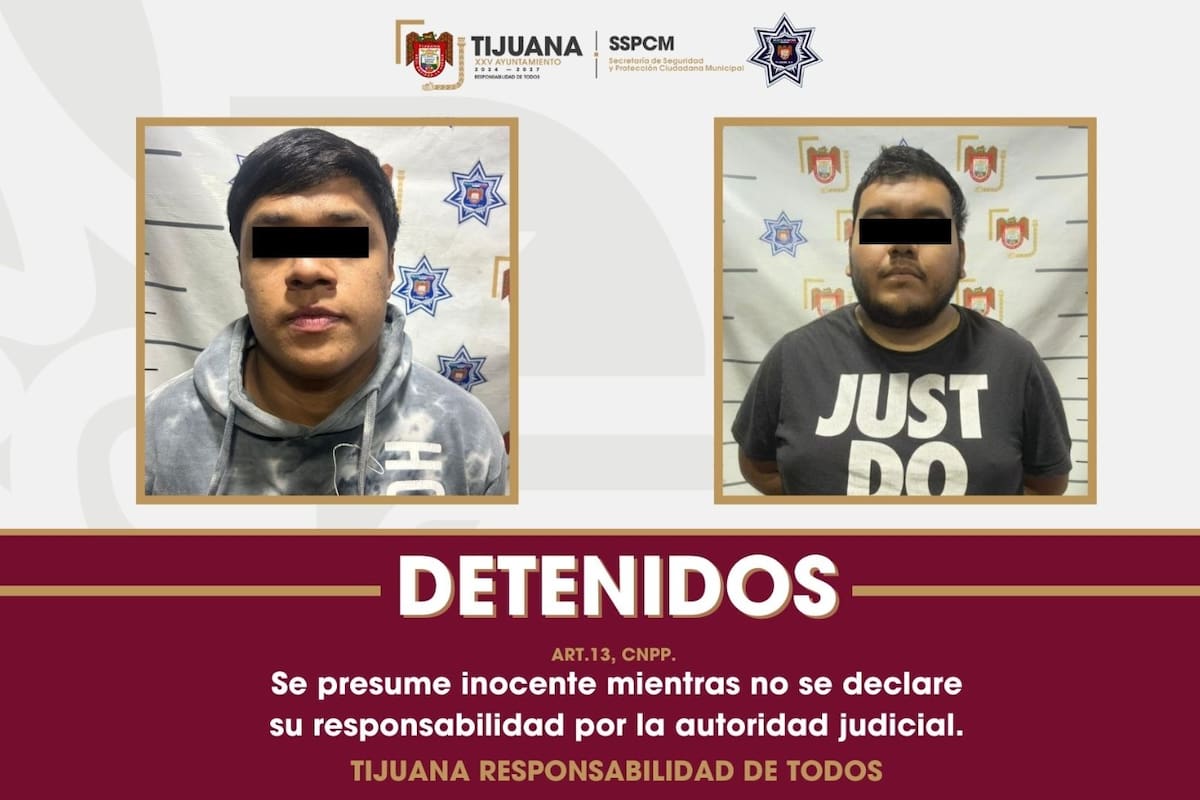 Detienen a dos personas con sustancias prohibidas