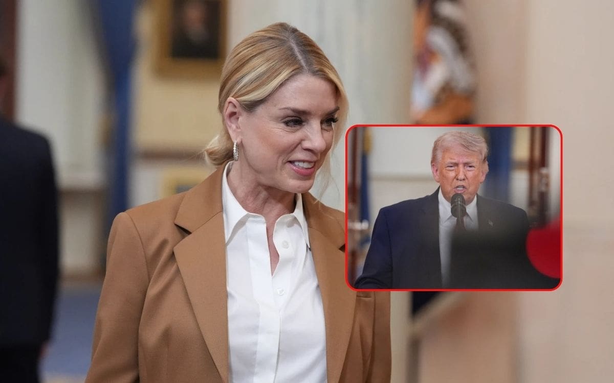 Donald Trump despidió a Pam Bondi. | Crédito: AP/REUTERS