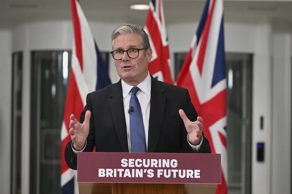 Fotografía del primer ministro británico, Keir Starmer. | Crédito: AP