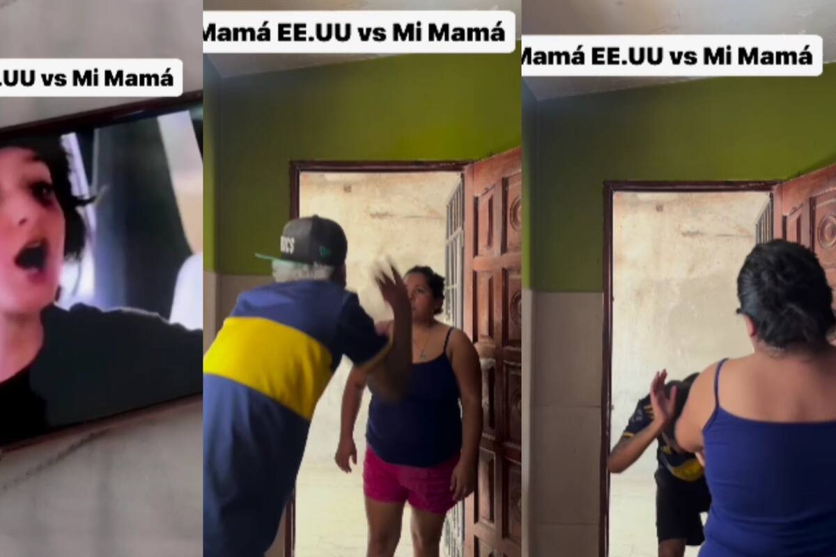 Un joven intenta recrear una escena de gritos que vio en una película con su madre y termina golpeado fuertemente