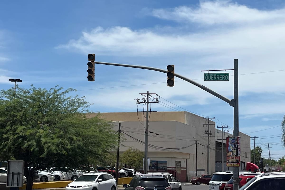 Apagones también afectan semáforos en Ciudad Obregón
