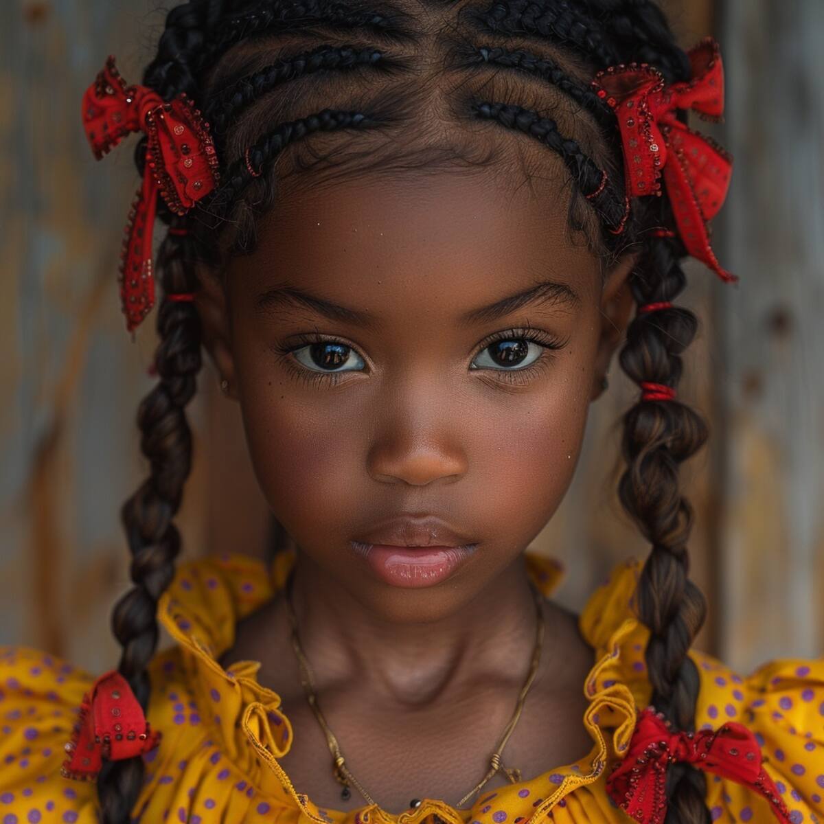 Una fascinante interpretación de Suzie Carmichael, el entrañable personaje de Los Rugrats, llevada a la vida real gracias a la Inteligencia Artificial de Midjourney.