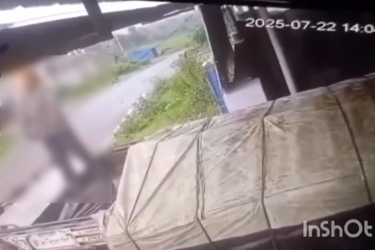 Video: Trailero muere electrocutado al tocar un cable de alta tensión en fábrica de India