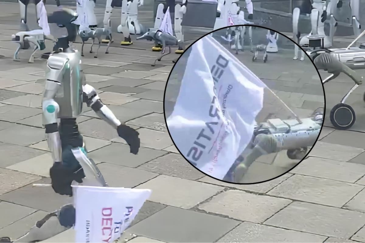 “Defiendan los puestos de trabajo”: Usan a robots humanoides en Polonia para exigir reglas más claras para la Inteligencia Artificial