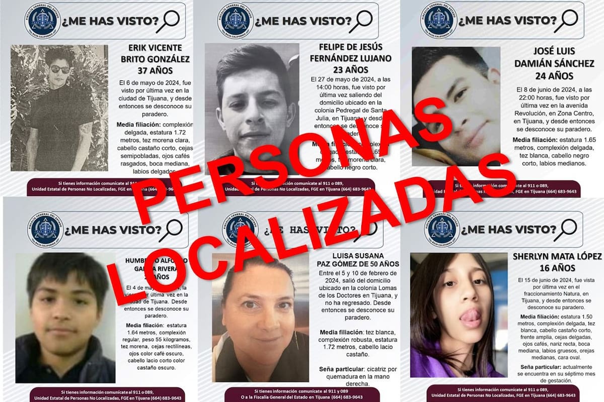 FGE localiza a seis personas reportadas como desaparecidas