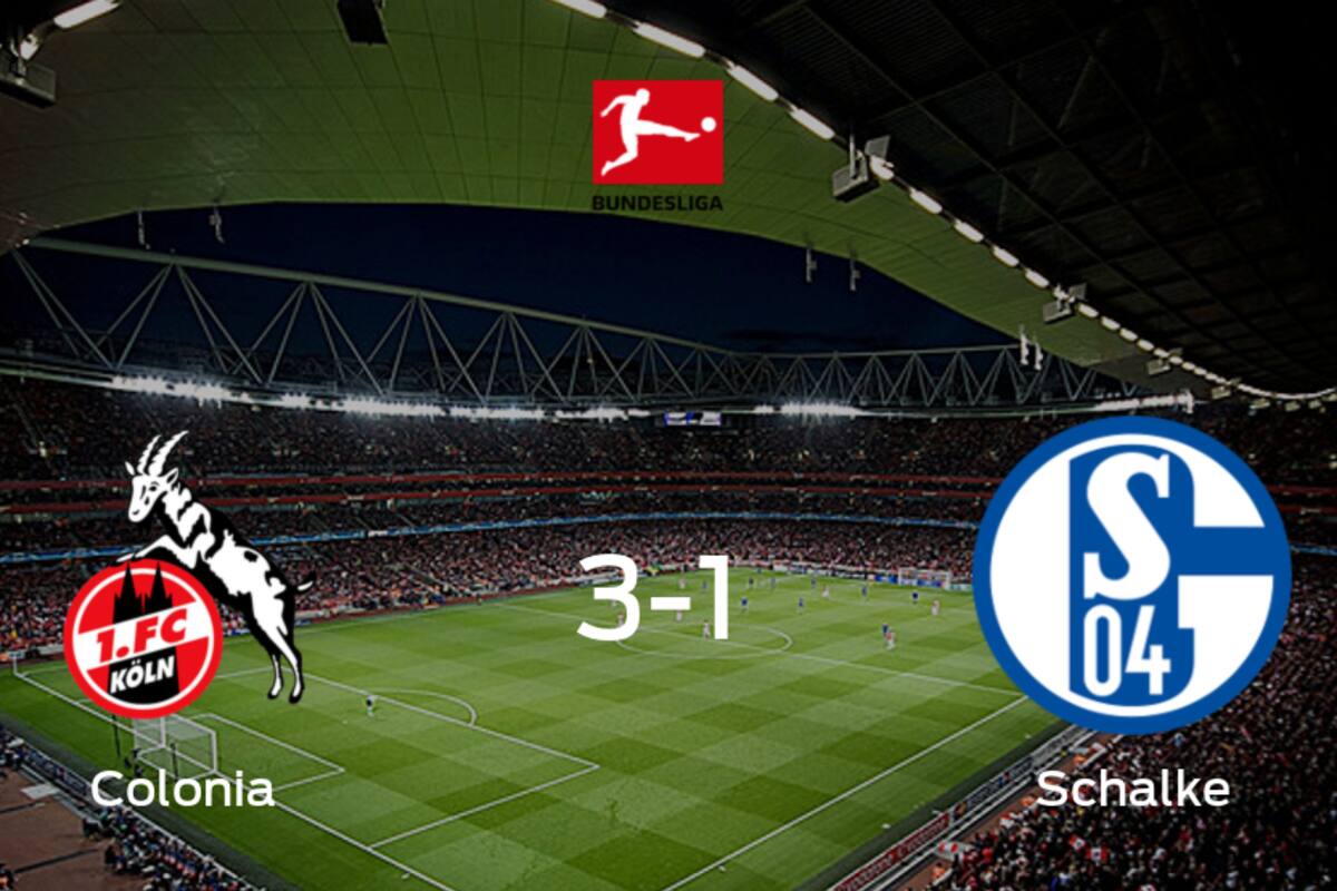 Colonia gana 3-1 en casa a Schalke 04