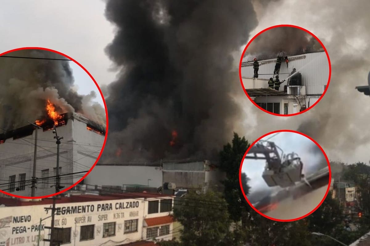 Videos: Se incendia bodega de ropa en la colonia Morelos de la Ciudad de México