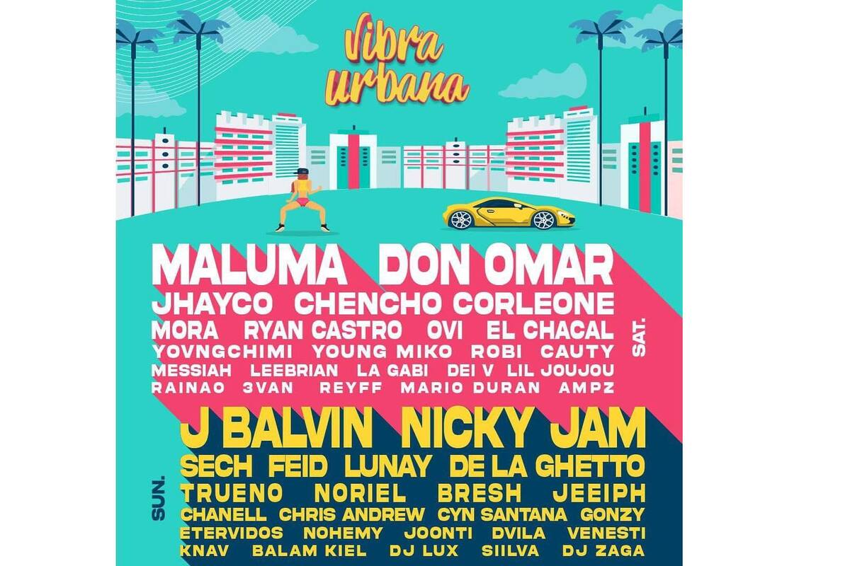 Vibra Urbana el mayor festival de reguetón en EU vuelve en diciembre