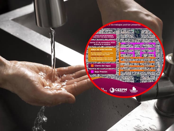 Habra cierre temporal del servicio de agua en esta colonia