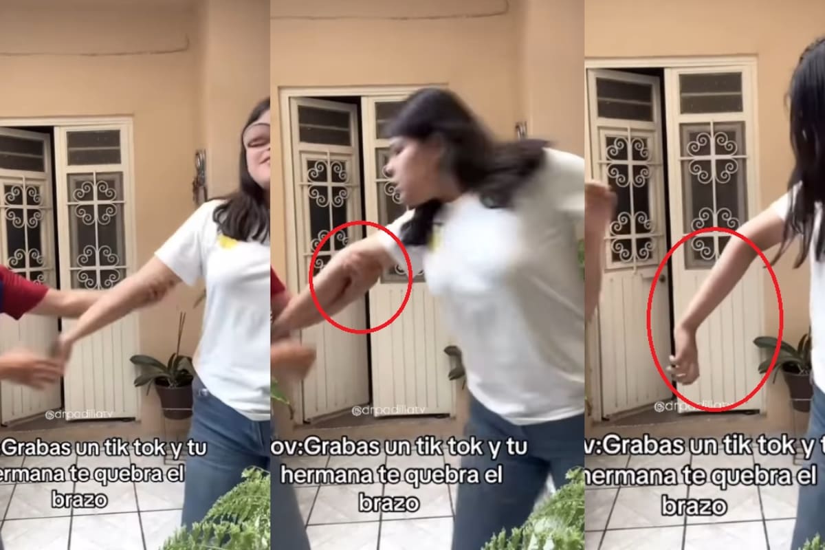 “Estúpida, mi brazo”: Hermanas se vuelven virales tras grabar un trend y una dislocarle el brazo a la otra a mitad del video
