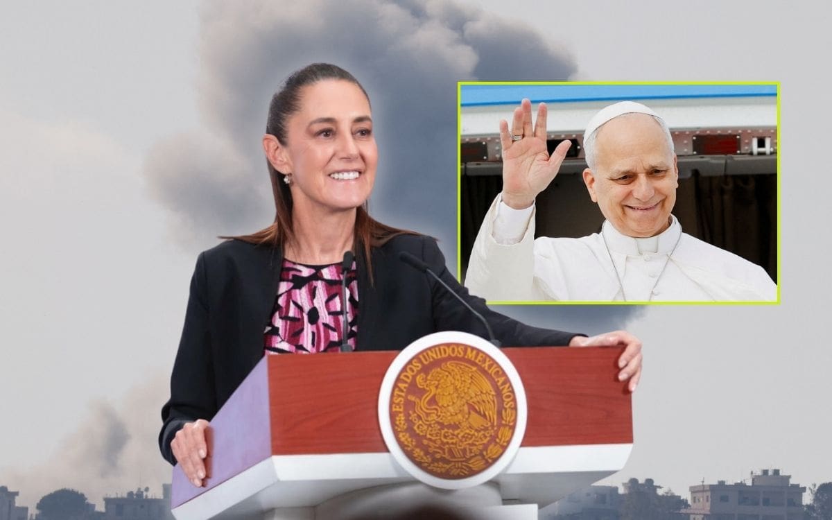 Sheinbaum celebra llamado a la paz del Papa y afirma que “es una posición muy cristiana” y es la misma de México. | Crédito: REUTERS/Presidencia