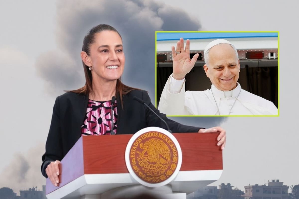 Sheinbaum celebra llamado a la paz del Papa León XIV y afirma que “es una posición muy cristiana” y es la misma de México