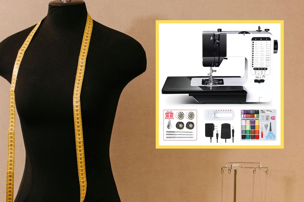 Aprovecha el descuento del 40% en la máquina de coser electrónica que ofrece treinta y ocho patrones distintos incluyendo ojal automático y envío gratuito para iniciar tus proyectos de costura profesional