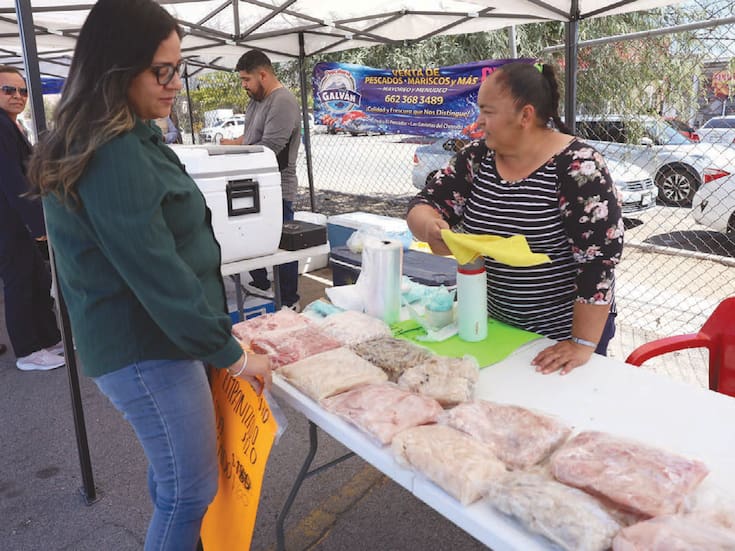 Consume local: Mariscos frescos y más baratos llegan a Hermosillo cada viernes de Cuaresma