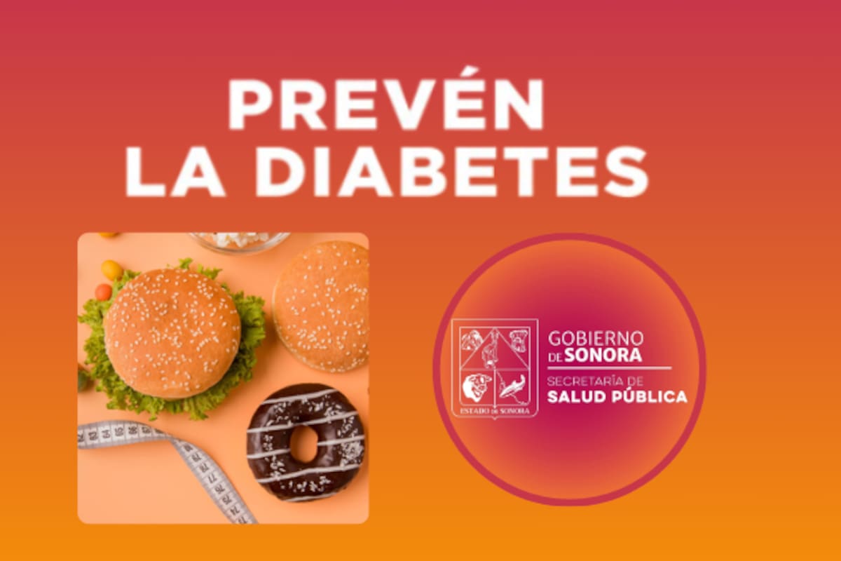 Secretaría de Salud de Sonora recomienda hábitos saludables para prevenir la diabetes