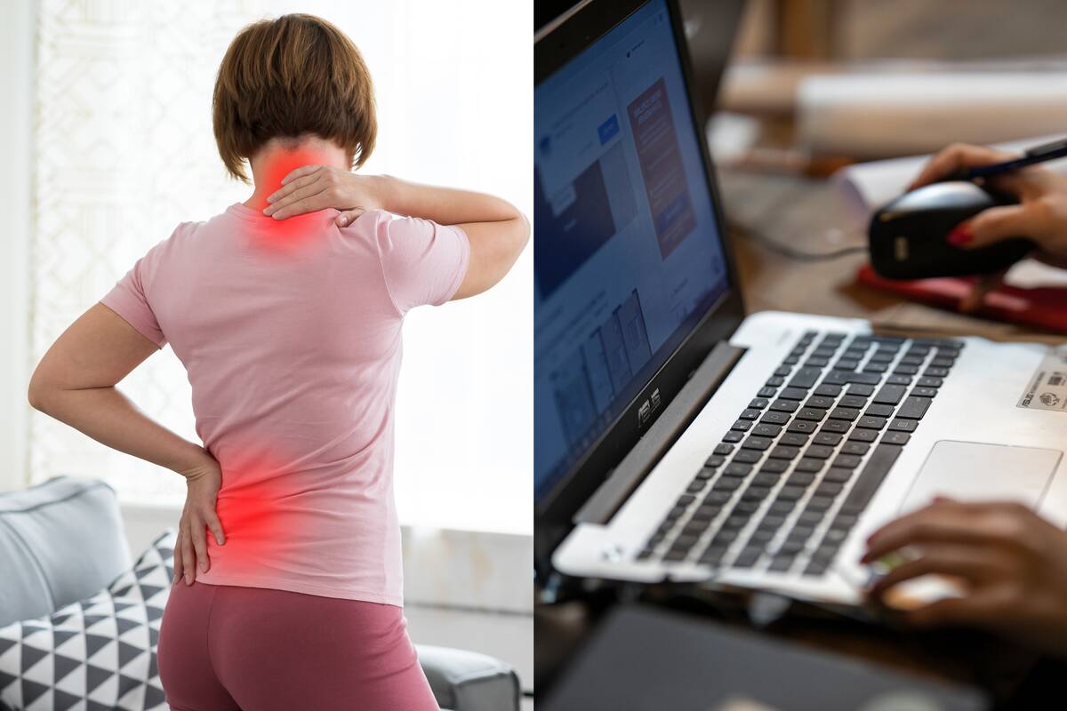 Un estudio revela que la Generación Z reporta dolores de cuello y espalda a tasas más altas que otras generaciones, con un 24% usándolos como excusa para faltar al trabajo/Foto: Canva