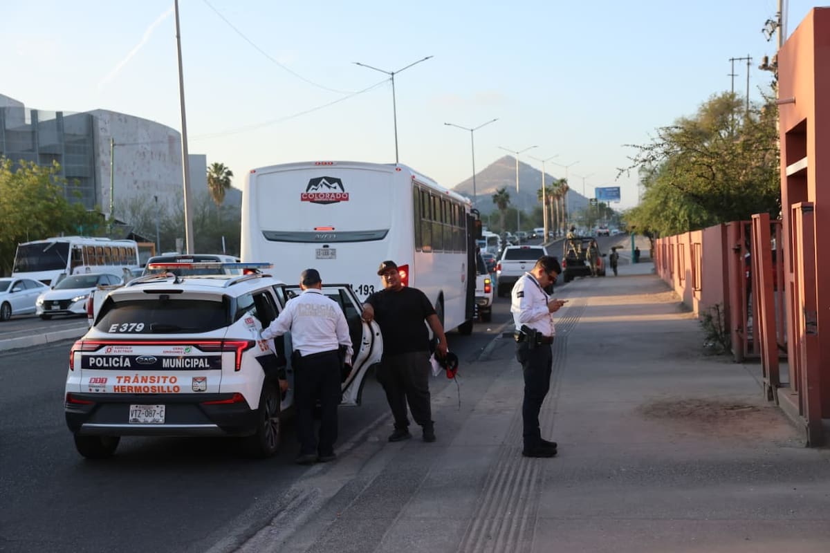 Hombre en situación de calle muere atropellado por camión en el centro de Hermosillo