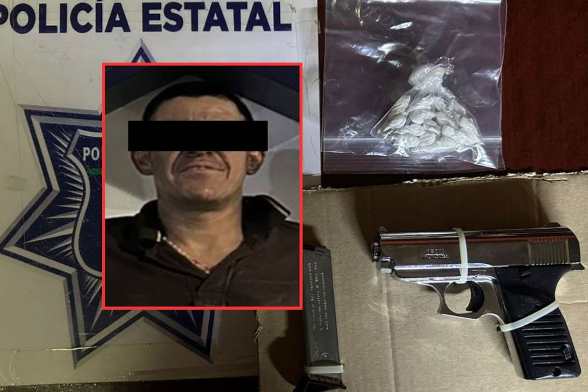 La PESP detiene a persona con arma de fuego y drogas en colonia Amapolas