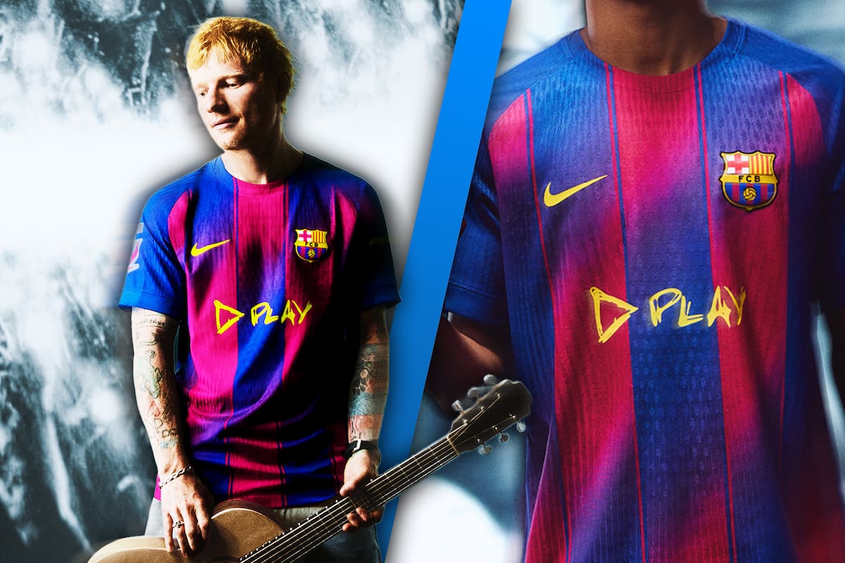 ¿Cuánto cuesta? Así se ve la playera colaboración con Ed Sheeran que usará el Barcelona en el Clásico contra el Real Madrid