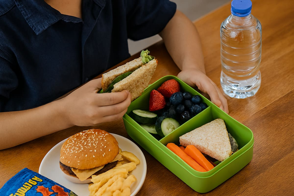 Lonches saludables ahorran hasta 700 calorías diarias a niños