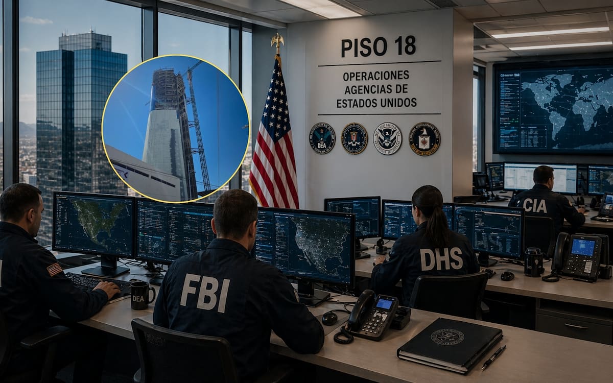 Gobierno de Chihuahua instalará a corporaciones de seguridad de EEUU en el piso 18 de la Torre Centinela mientras sigue sin aclararse qué facultades tendrán en México. Foto: Especial